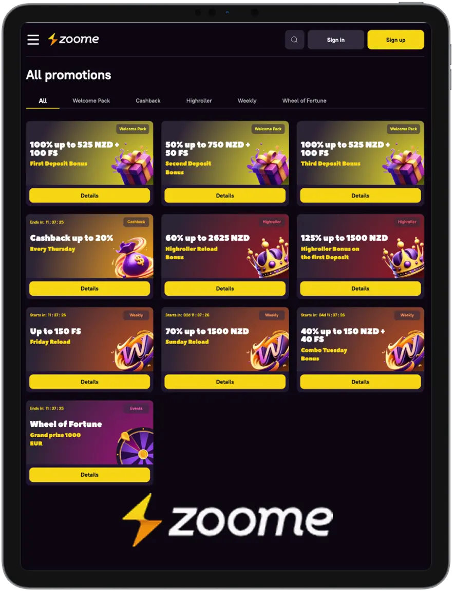 zoome casino app login