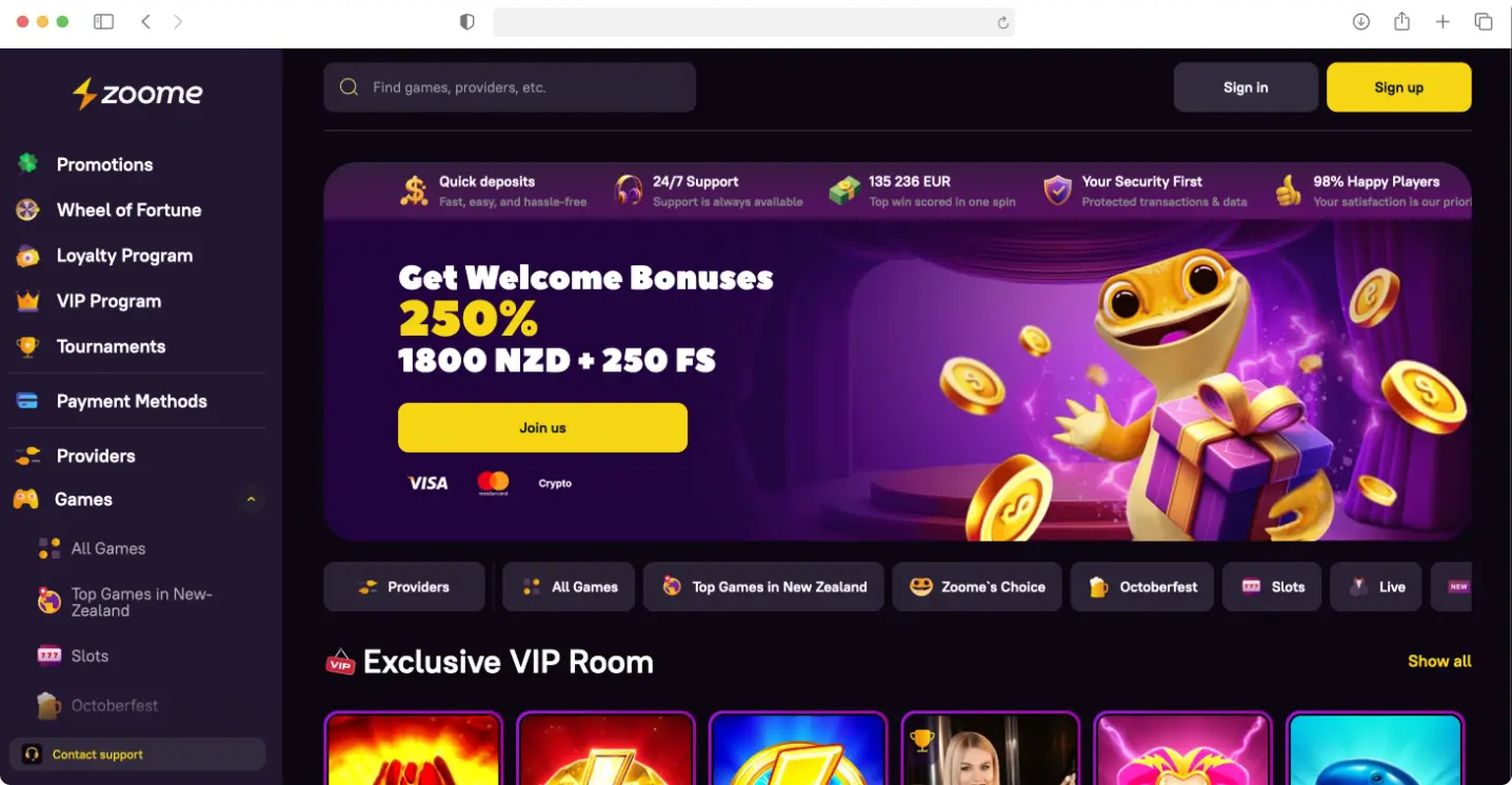 zoome casino